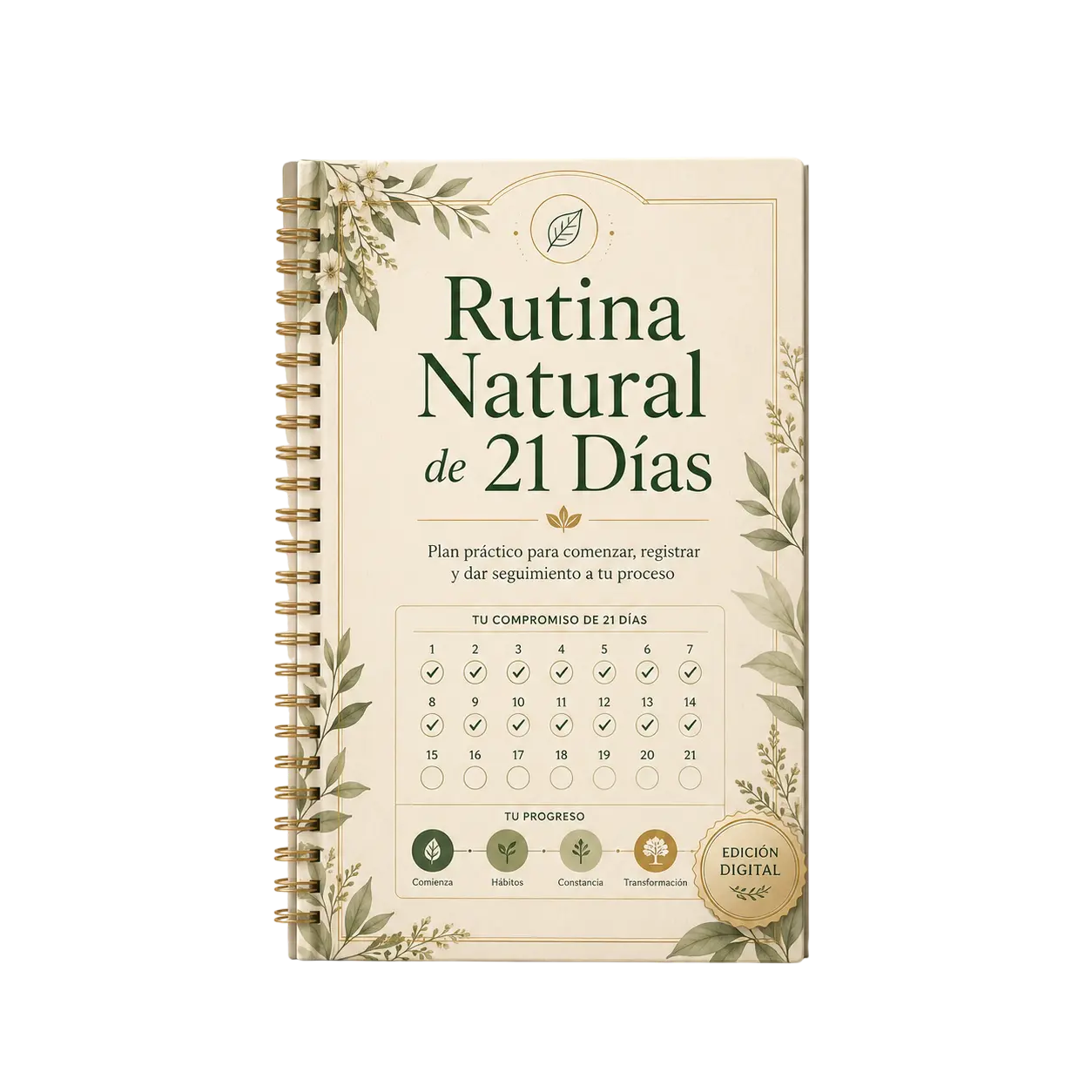 Portada del bono Rutina Natural de 21 Días